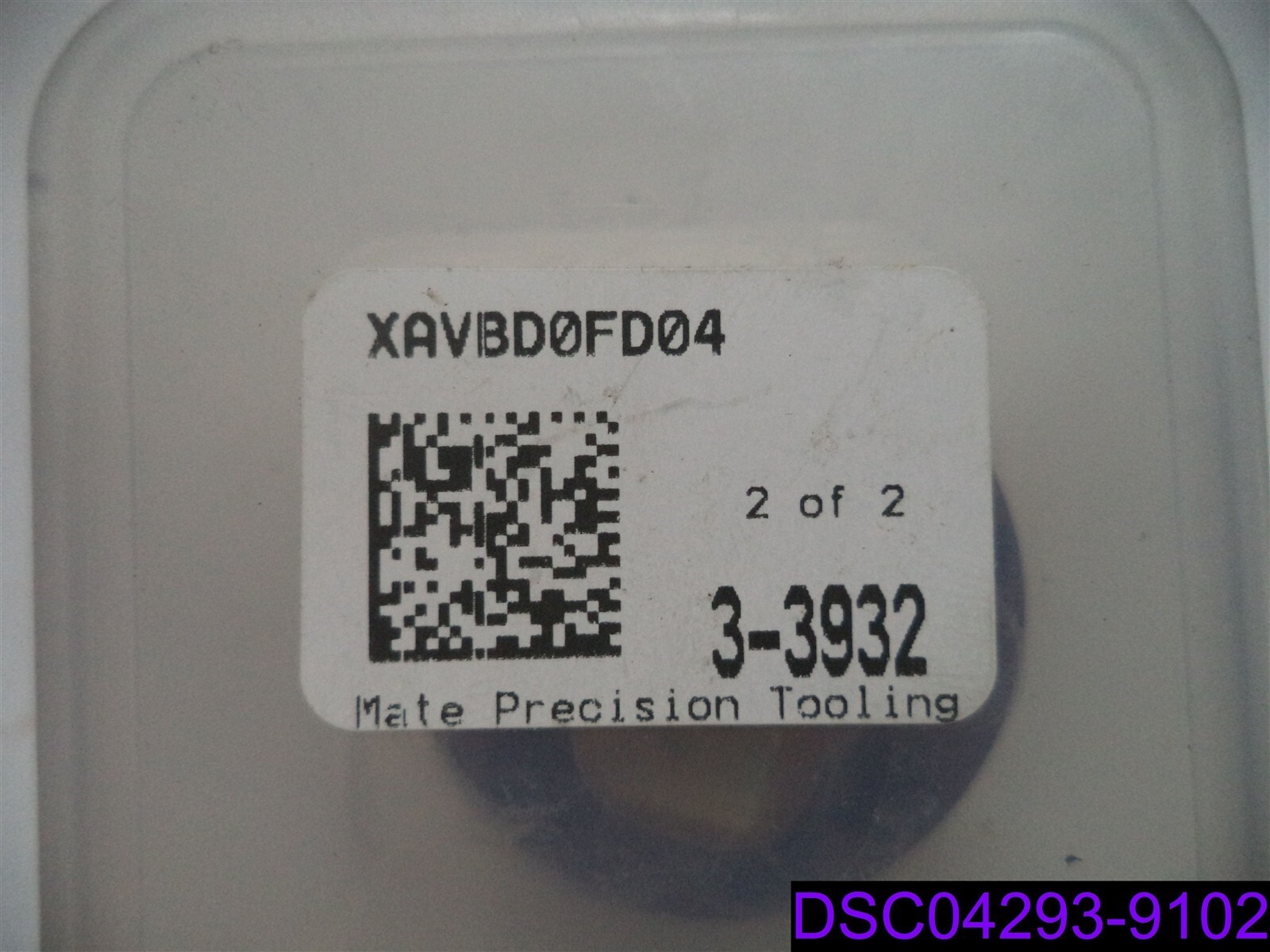 Mate Precision Tooling 3-3932, XAVBD0FD04, .027 MAT’L 08174811/LR06