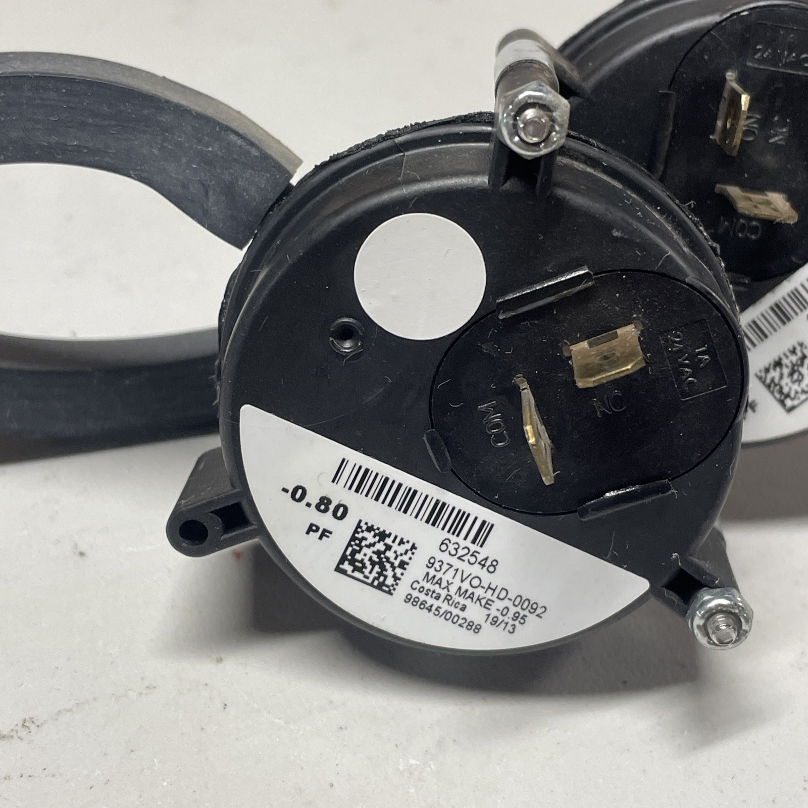 NORTEK/PARTNERS CHOICE 632548 Nordyne 9371VO-HD-0092 -0.80 / -0.50 30 Day Return