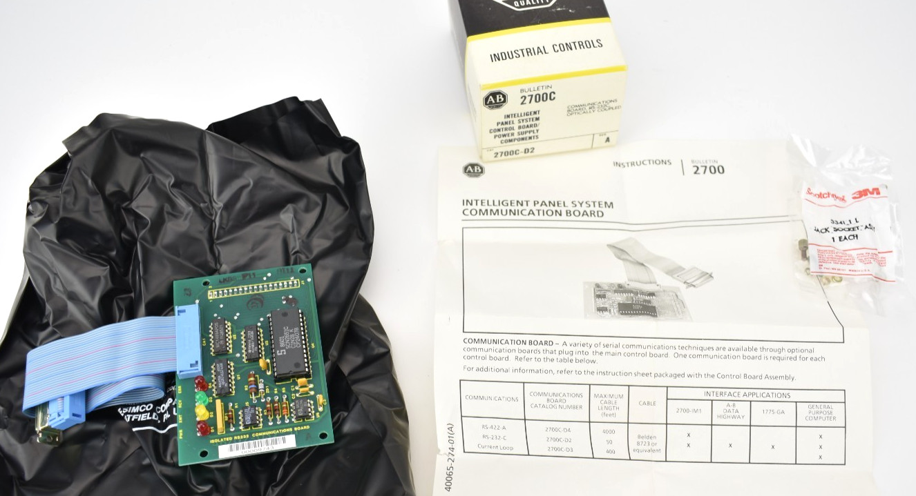 Allen-Bradley 2700C-D2 Ser A RS-232C Optically Coupled Communications Board