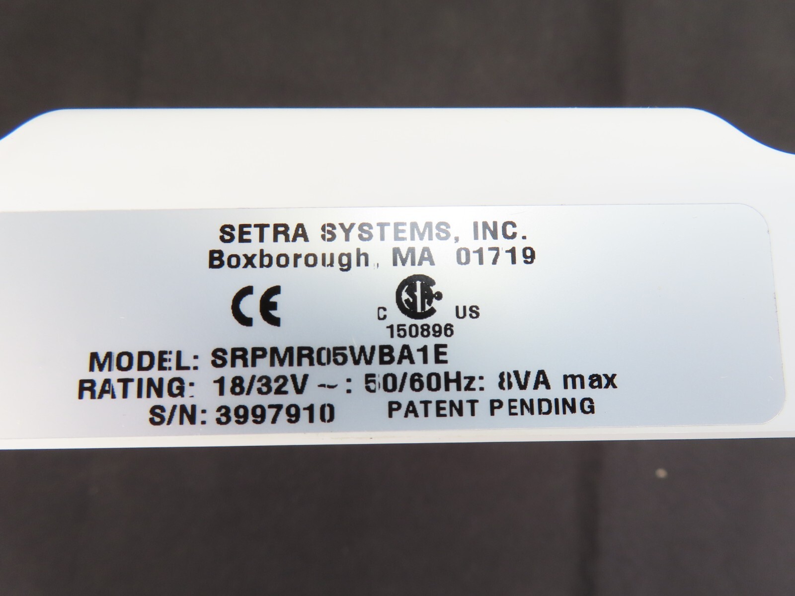 Setra SRPMR05WBA1E SRPM Secure-Sense Room Pressure Monitor NEW IN BOX