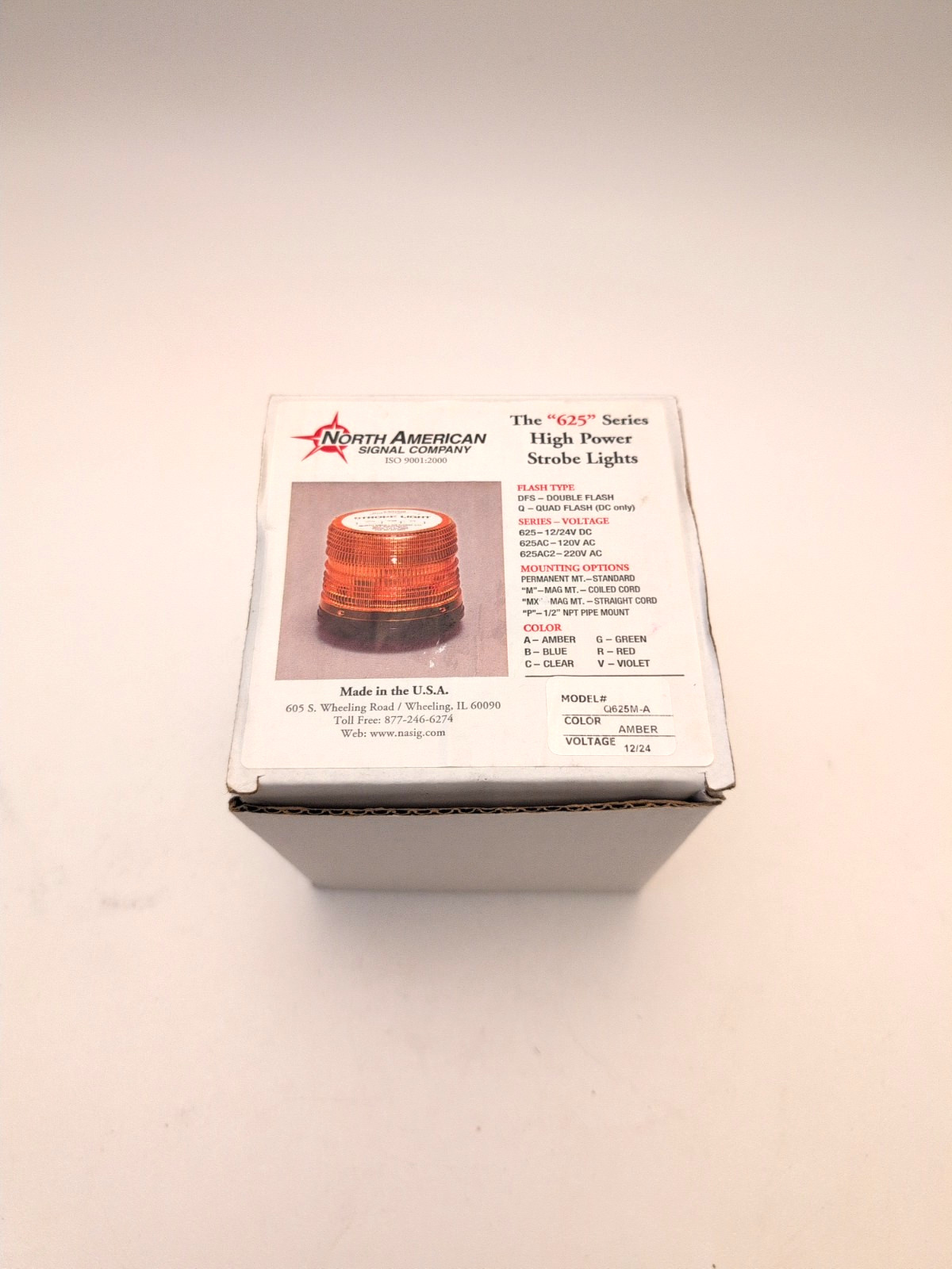 North American Signal Company 625 Series Beacon Strobe Light Q625M-A Quad Flash