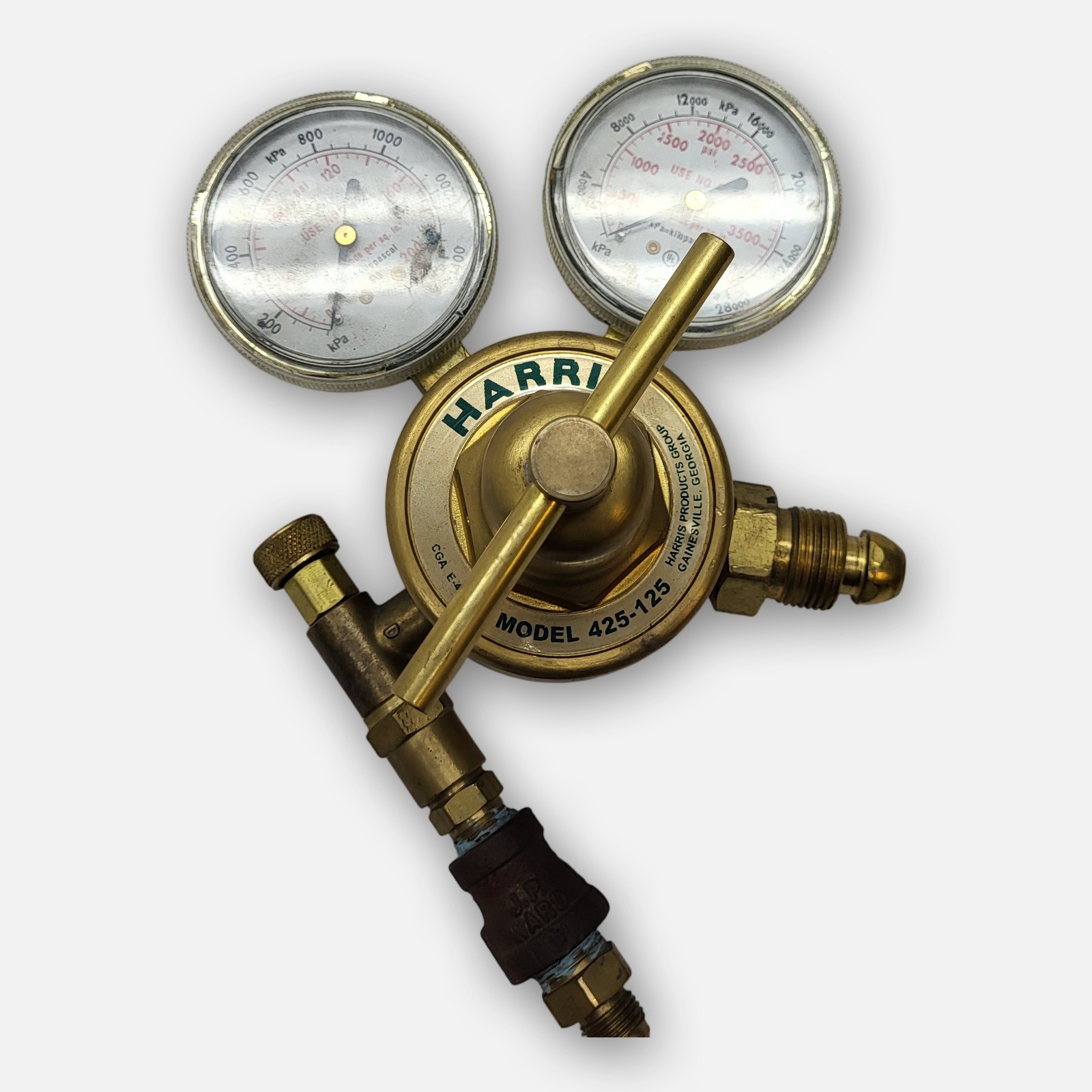 HARRIS 425-125 GAS REGULATOR 4000PSI CGA E-4