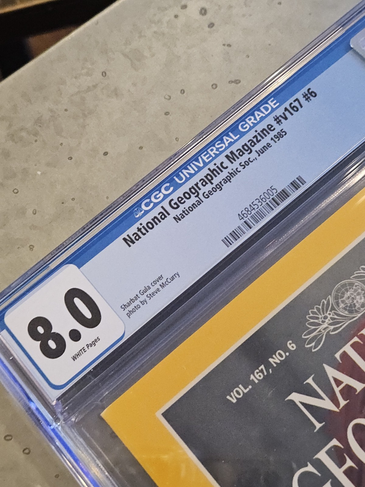 ICONIC National Geographic 1985 🧕Afghan Girl Cover 💥CGC 8.0💥 Pop=2, 4 Higher