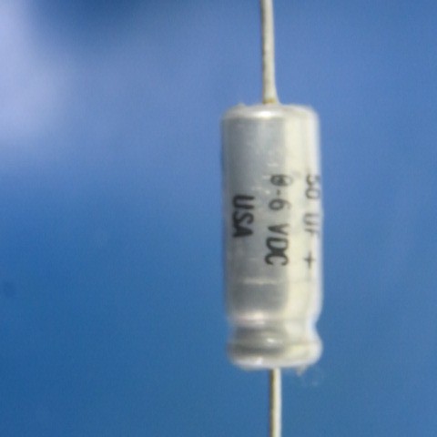 VISHAY/Sprague TE 1100 Qty of 42 per Lot CAP ALUM 50UF 6V AXIAL