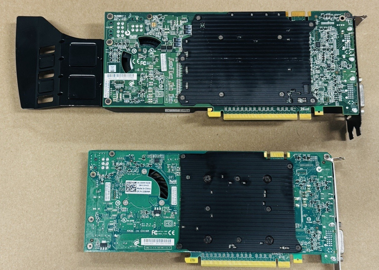Dell NVIDIA TESLA DVI DP DP/N 0D9CWX + Tesla C2050 DVI PCI Express Video Cards