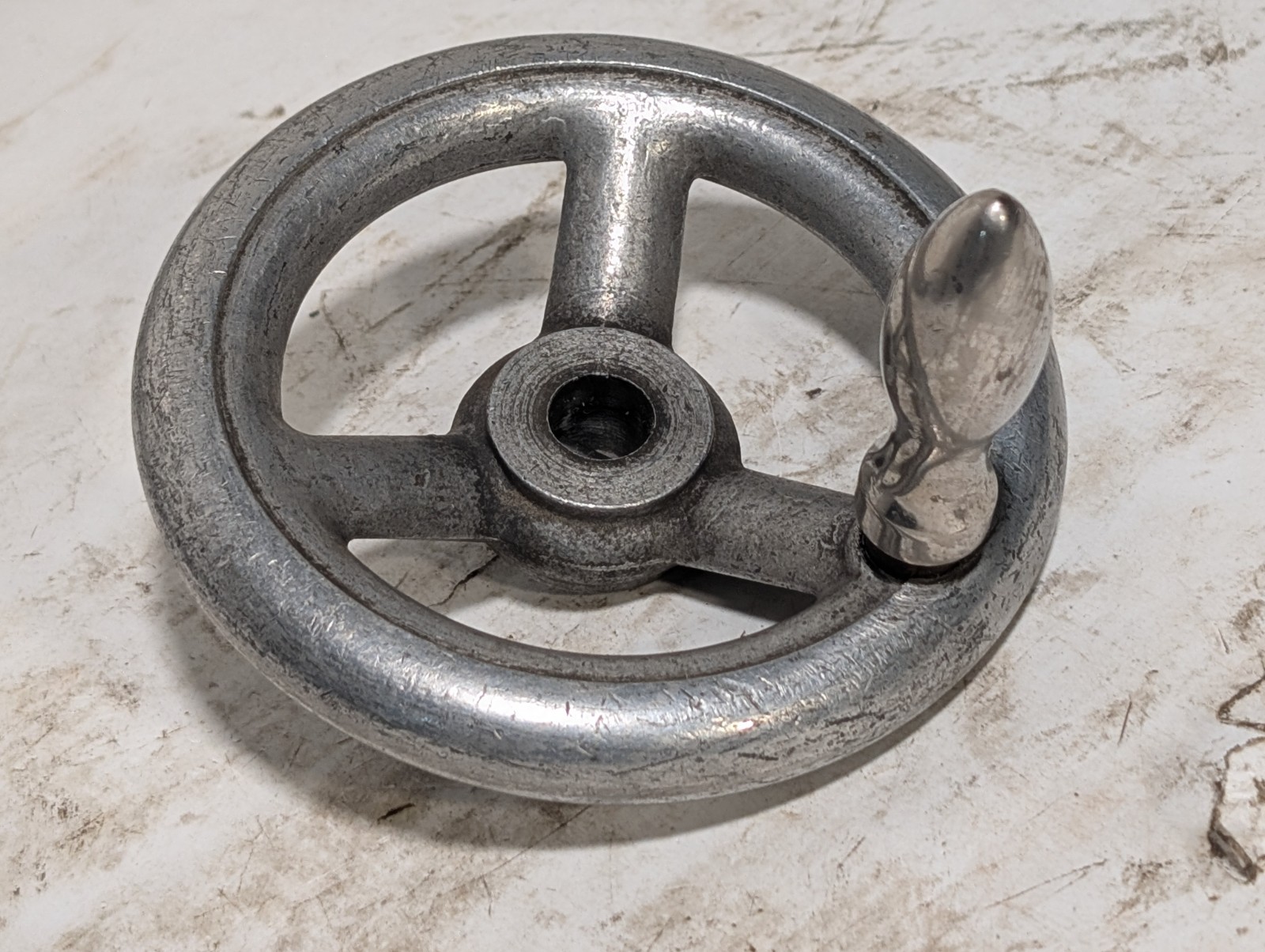 C+H 120 Spoked Handwheel, Three Spokes, Central Bore, Heavy Duty, Central Bore