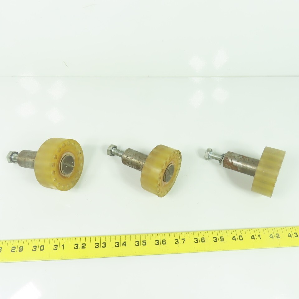 PU 70X25X1 67mm OD X 25mm W Tire Polyurethane Rubber Bearing Lot Of 3