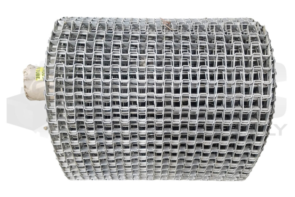 NEW STAINLESS STEEL CONVEYOR BELT 17.75in WIDTH x 0.5in THICK APPROX. 30ft ROLL