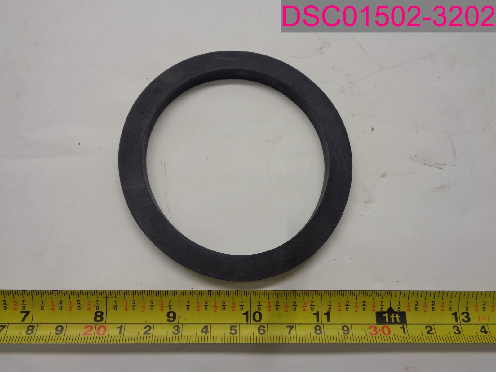 QTY=6; 3″ Rubber Seal Washer Ring Gasket. 3″ID x 3-3/4″ OD x 1/4″ Thick