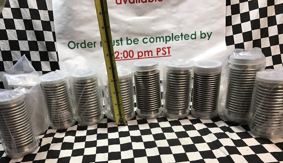 10x MDC VACUUM Flexible Hose Vacuum bellow 4″ X KF-40, NW40, RACK H #H90
