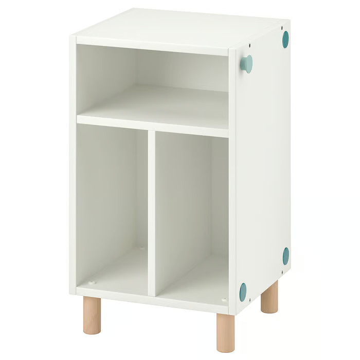 Bedside table/shelf unit, white