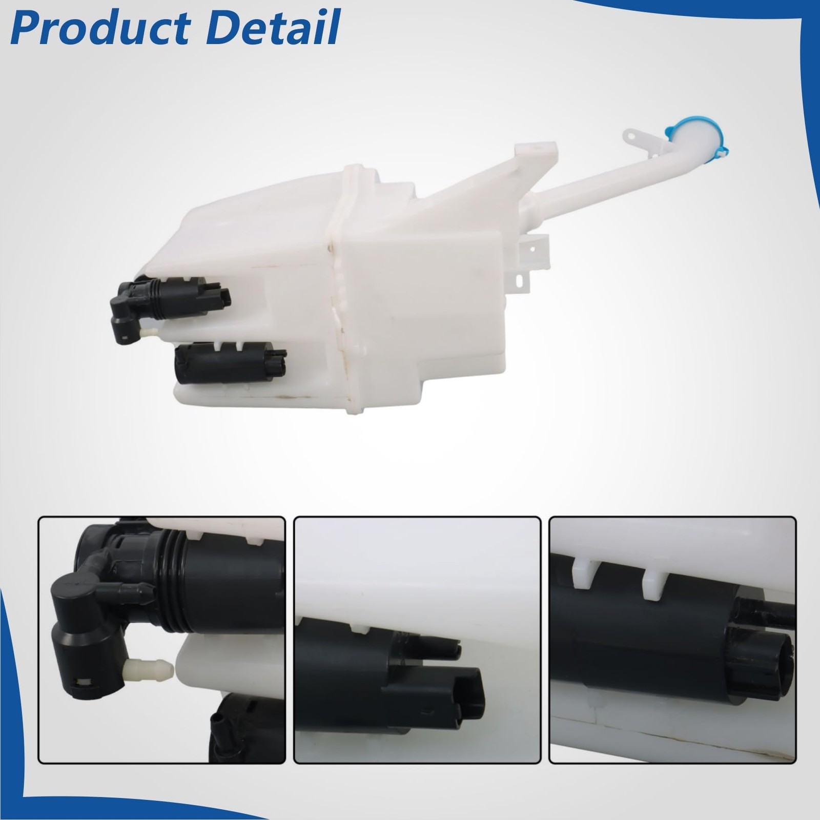 Windshield Washer Fluid Tank White for Rogue 2014-2016 NI1288170