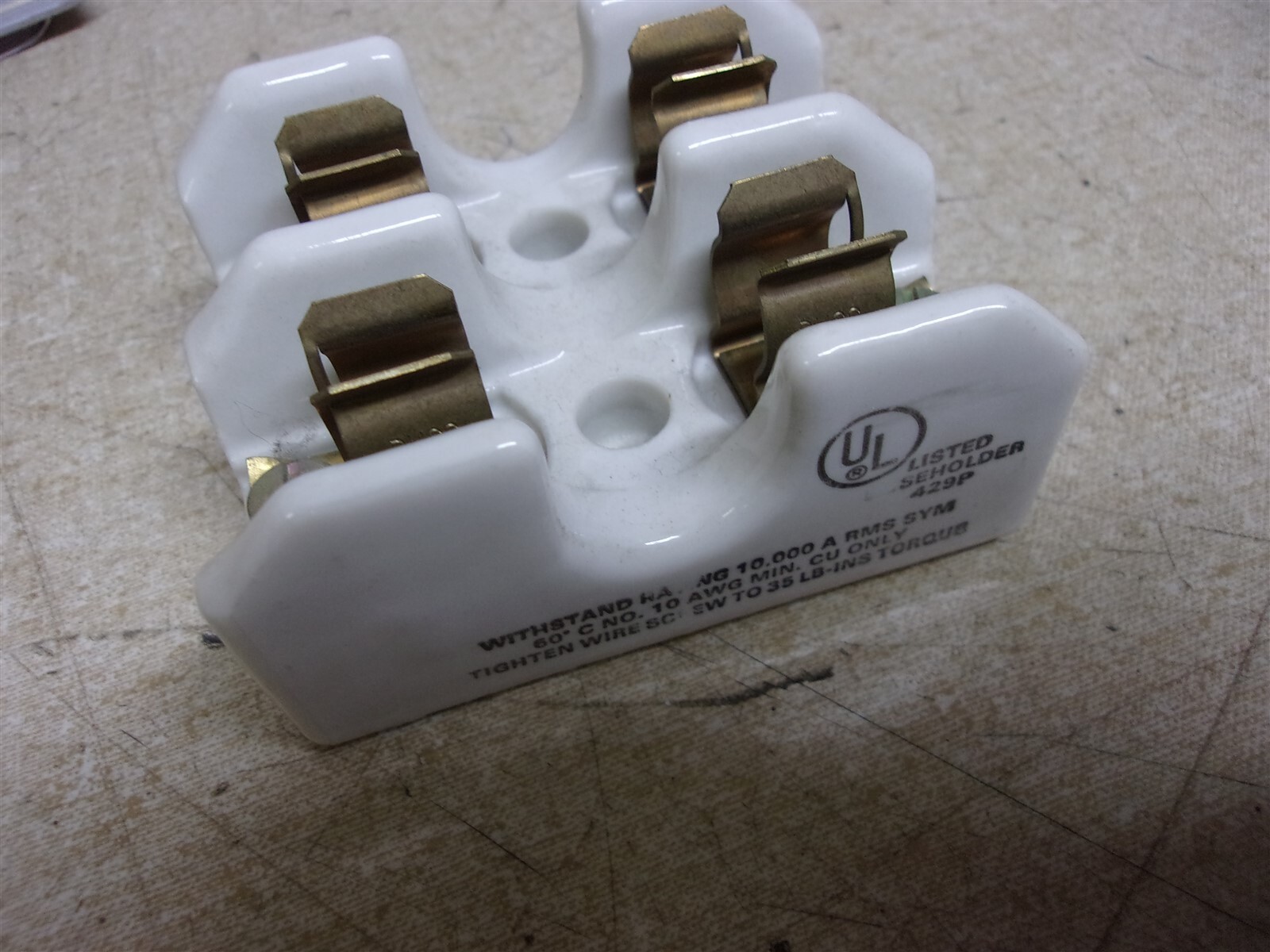 NEW Buss 2604 30A 250V 2-Pole Ceramic Fuseholder *FREE SHIPPING*