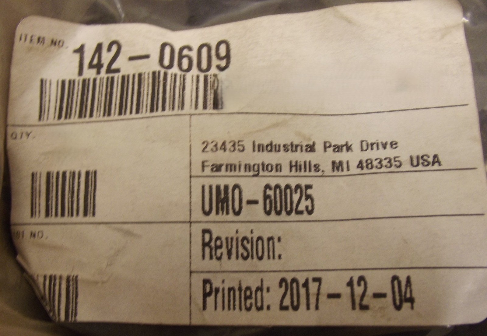 Lot of 4 ACE CONTROLS Rubber-Metal Isolators UMO-60025 Iso-Mounts