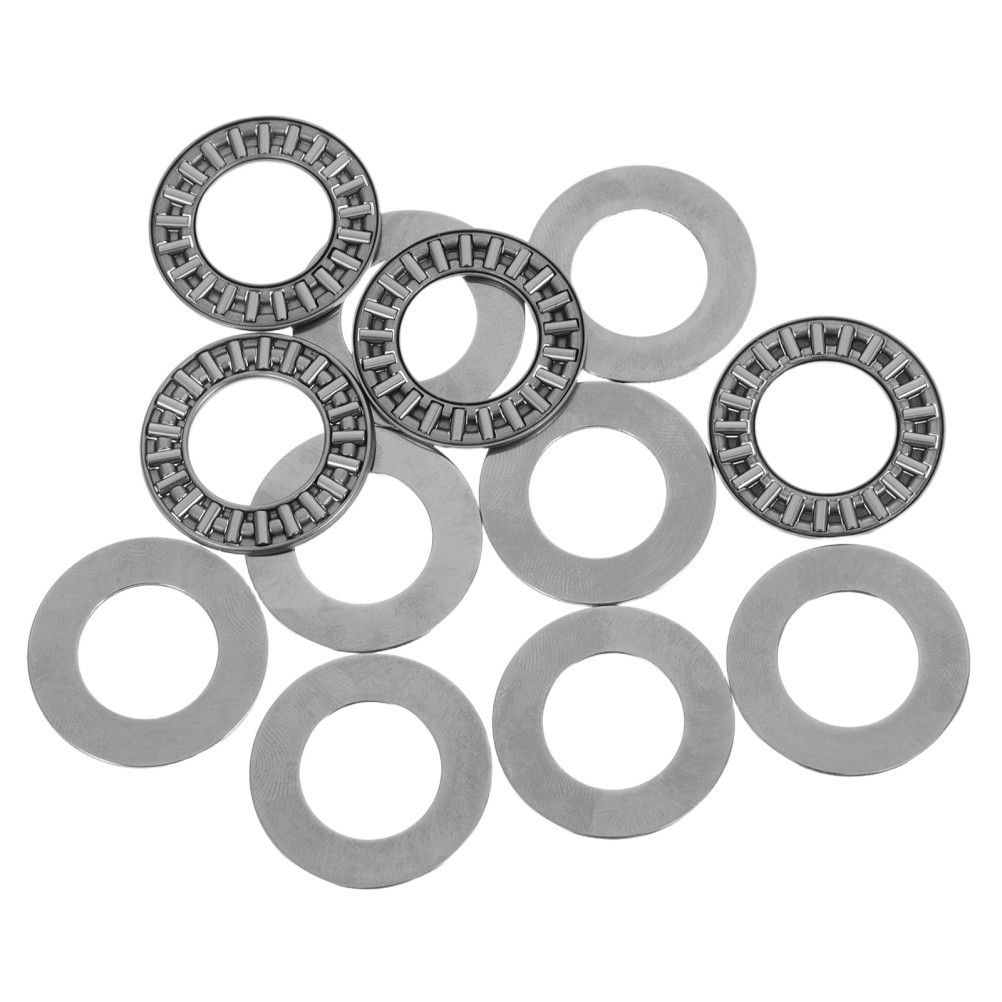 4 Pcs Single Direction Thrust Bearing Miniature Bearings Metal Axial Flat