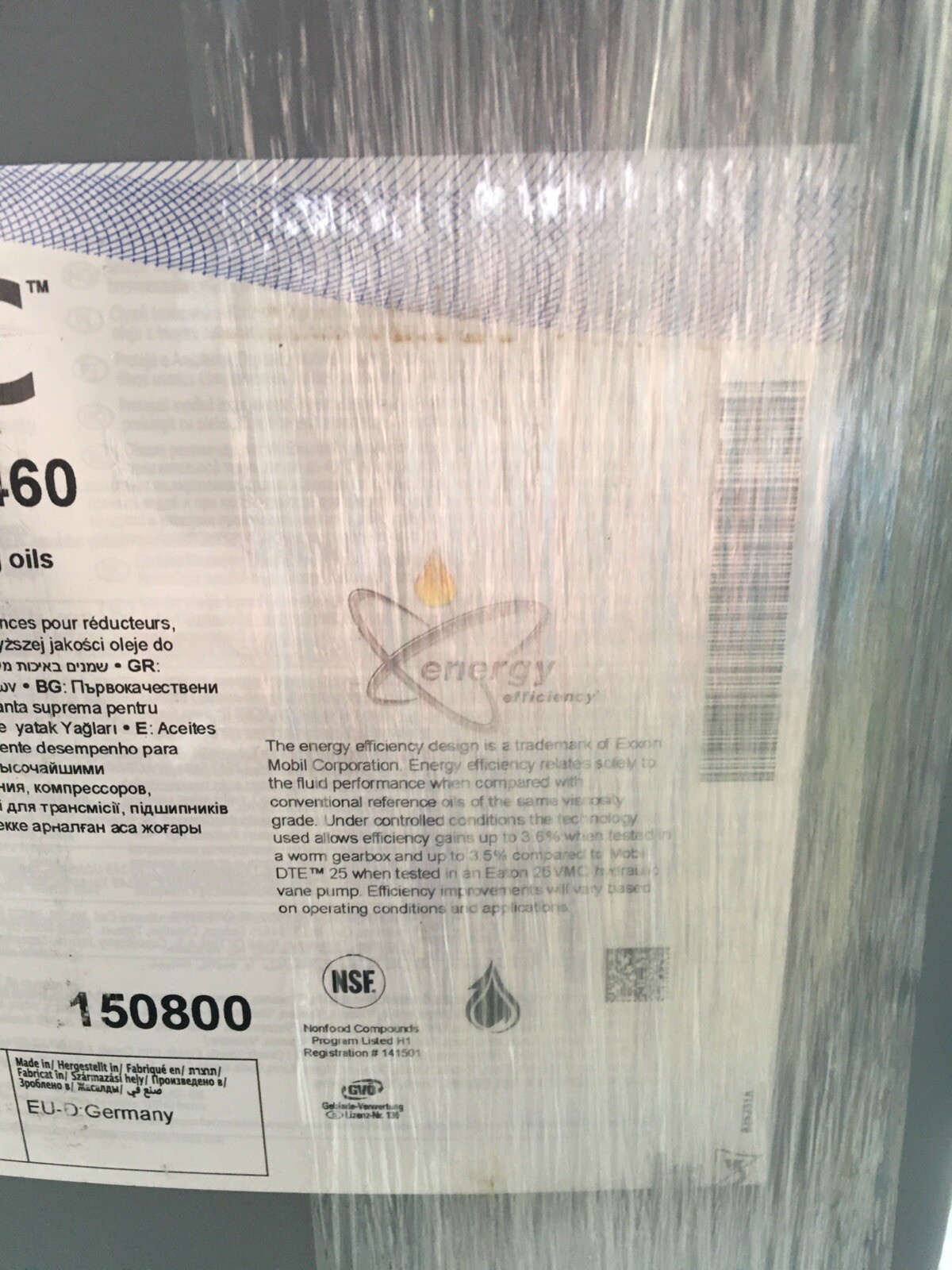 Mobil 104097 Gear Oil: Synthetic, SAE Grade 140 H1 Food Grade. 5 GAL 👀 GR8 BUY