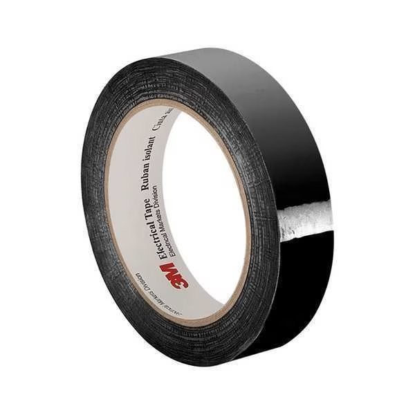 3M ElectricalTape, Black, 72ydL, 1/4inW