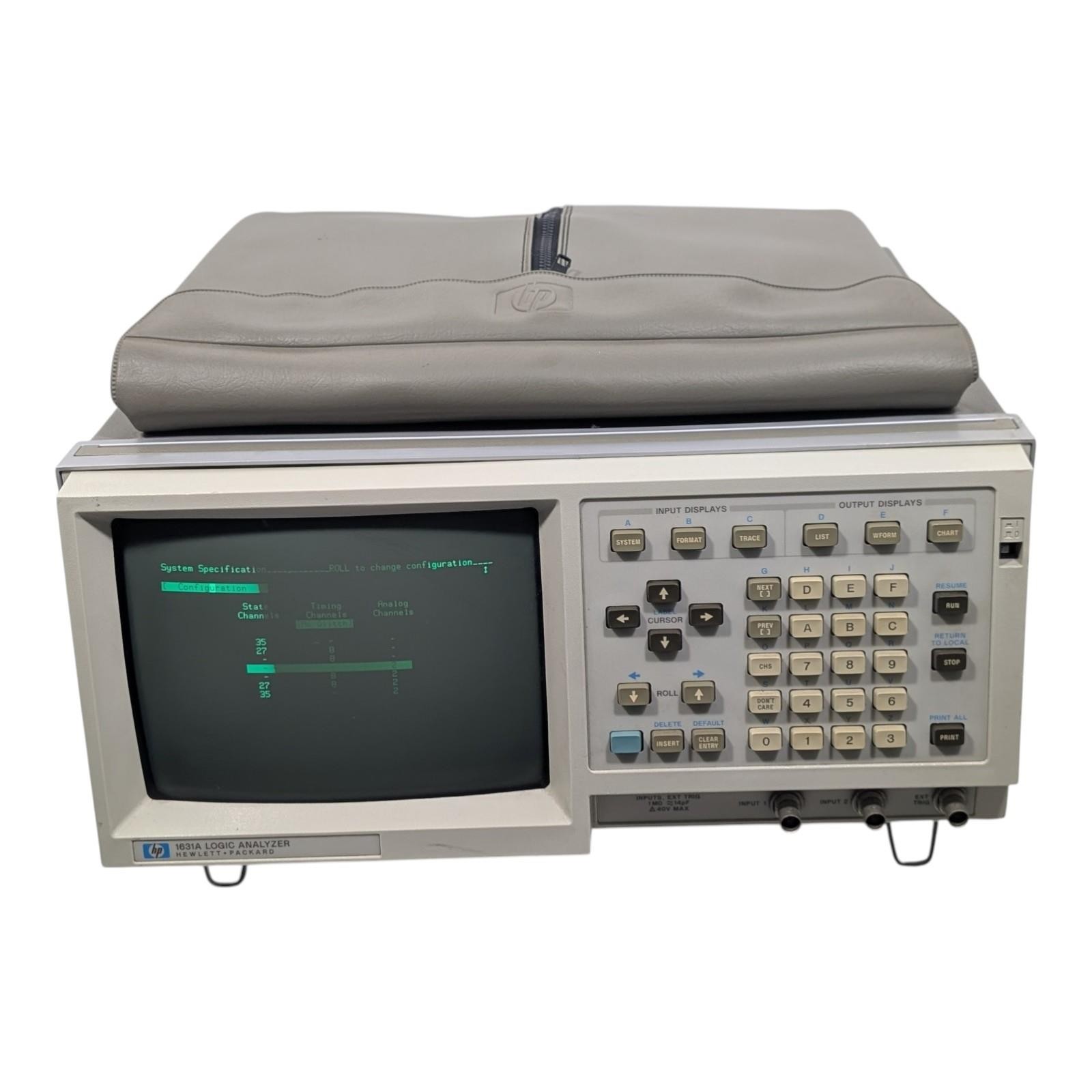 HEWLETT PACKARD WITH PROBES 1631A LOGIC ANALYZER