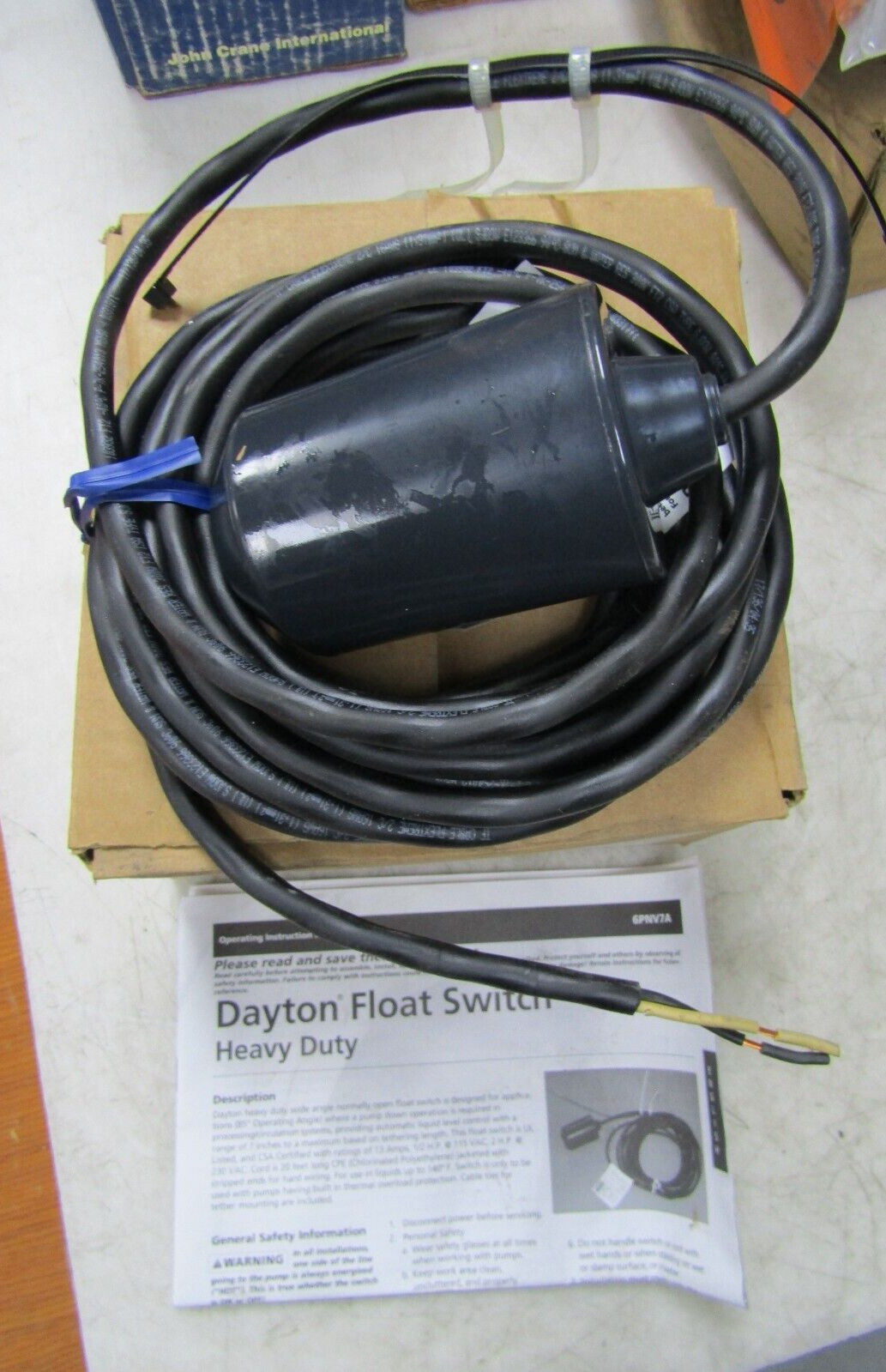 💥NEW DAYTON HEAVY DUTY FLOAT SWITCH 13 AMP 115/230 VAC 6PNV7A