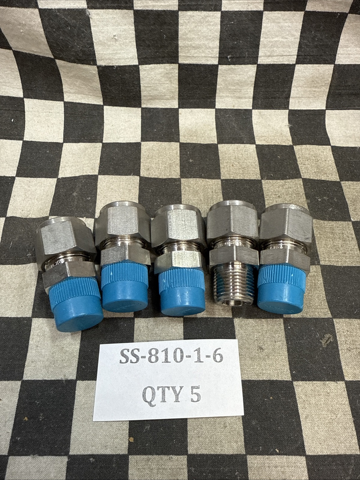 SWAGELOK SS-810-1-6, SS-810-1-4, Male Connector, LOT OF 7 SHIPSAMEDAY