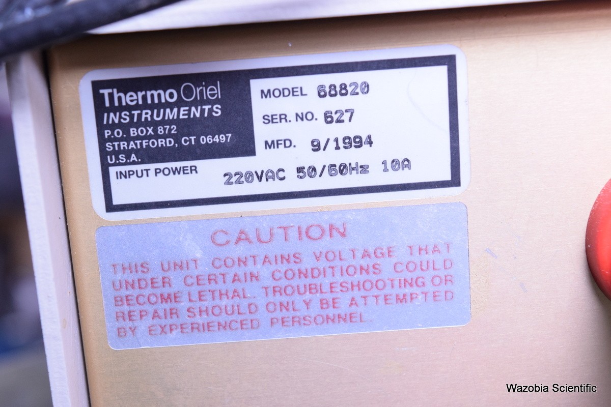 NEWPORT ORIEL SOLAR SIMULATOR 68820 81292 UNIVERSAL POWER SUPPLY 400-1000