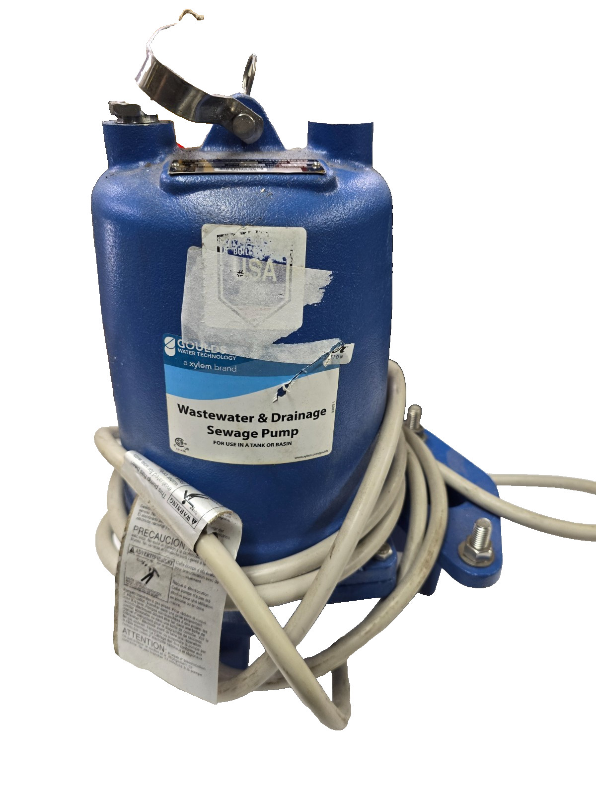 NEW Goulds WS2012BHF 2 HP 3450 RPM 230VAC Sewage Ejector Pump *DAMAGED CORD*