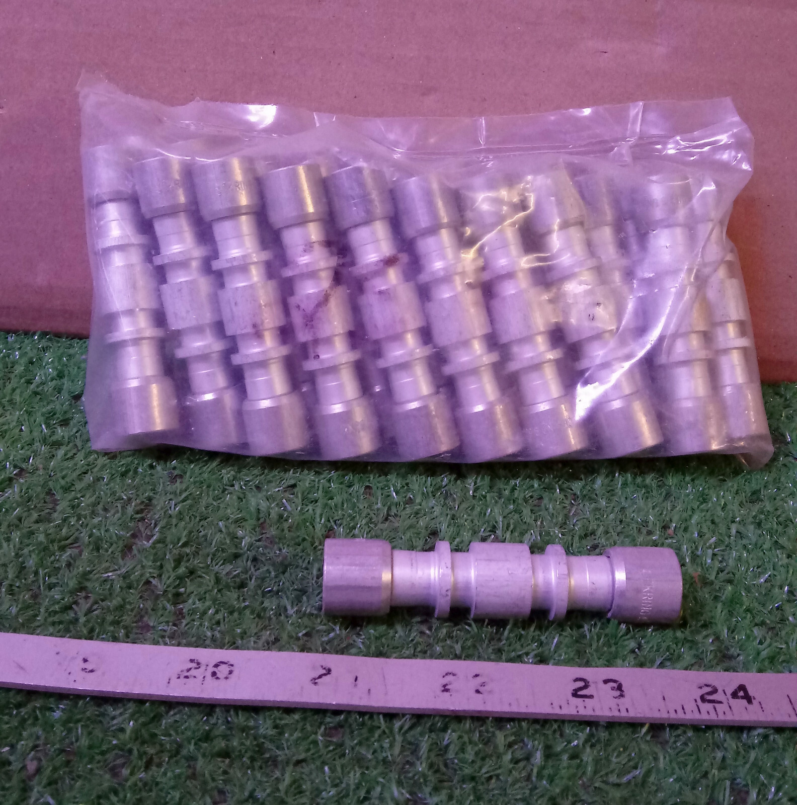25 NEW LOKRING 9.53 NK STRAIGHT ALUMINUM CONNECTORS NIP ***MAKE OFFER***