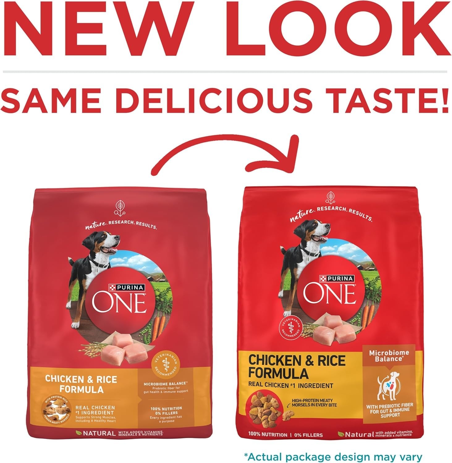 Purina One Dry Dog Food for Adult Dogs High Protein, Real Chicken & Rice, 40 lb