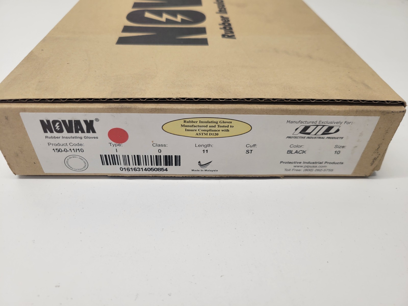NEW OLD STOCK! NOVAX TYPE 1 CLASS 0 LENGTH 11 CUFF ST SIZE 10 GLOVES 150-0-11/10