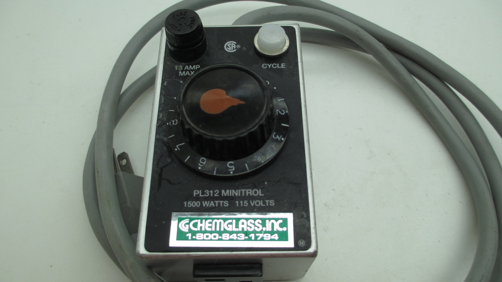 GLAS-COL PL-312 Minitrol, Temperature Controller