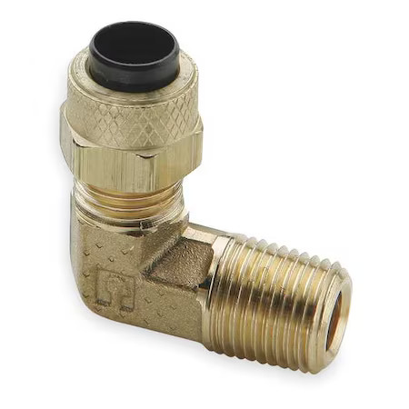 Parker 169P-5-2 5/16″ Compression X 1/8″ Mnpt Brass 90 Deg Elbow 10Pk
