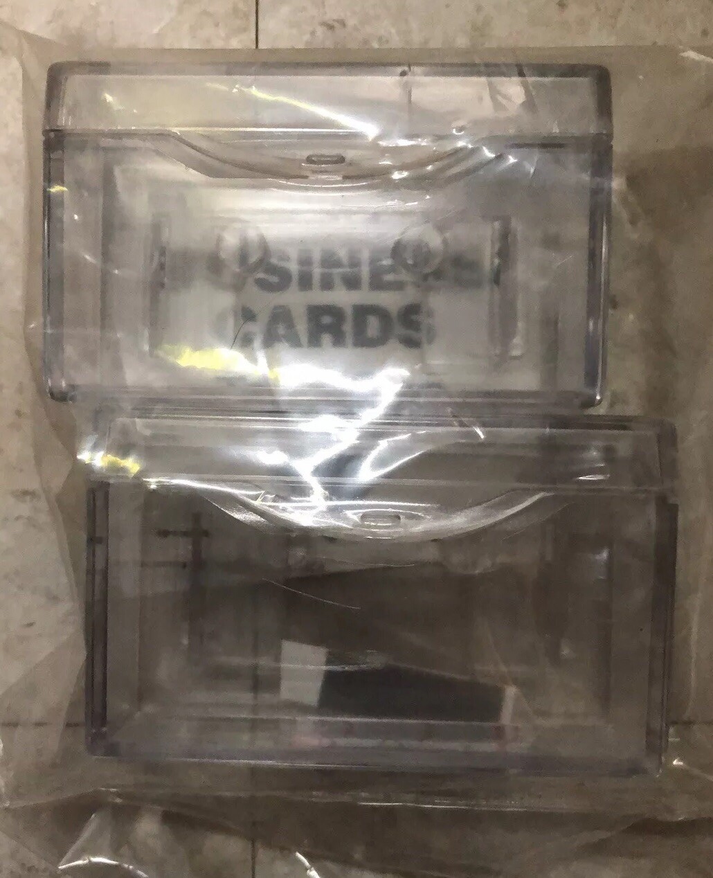 Outdoor Acrylic Business Card Holders for Vehicle Adbox Door Pack of 2
