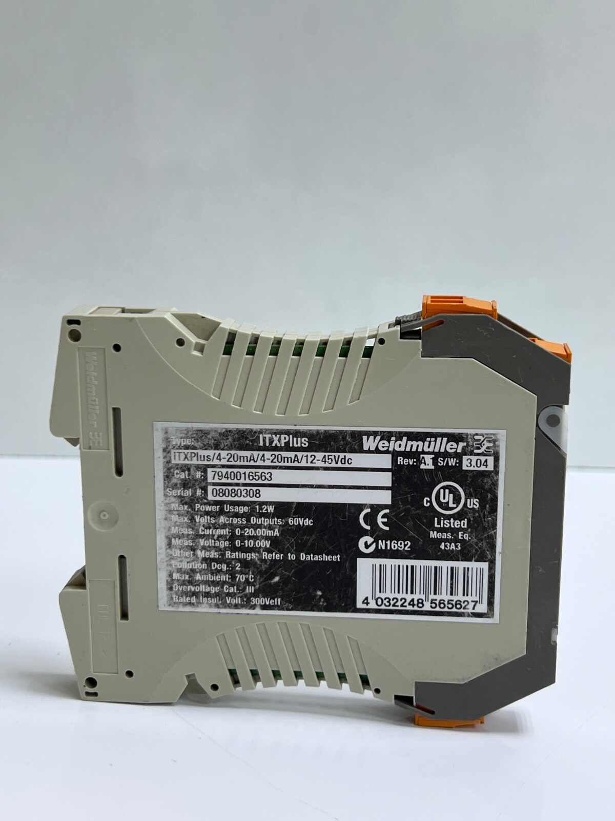 Weidmuller ITX Plus 7940016563 Transducer Signal Converter