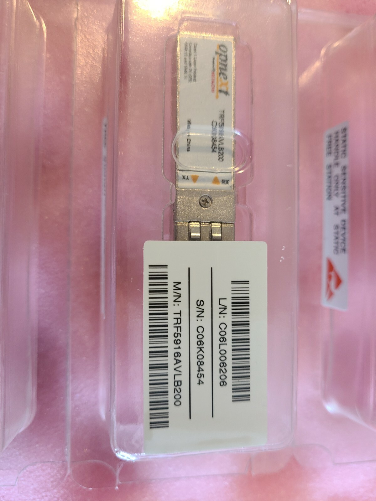 Lot of 4 Opnext TRF5916AVLB200 SFP Transceiver