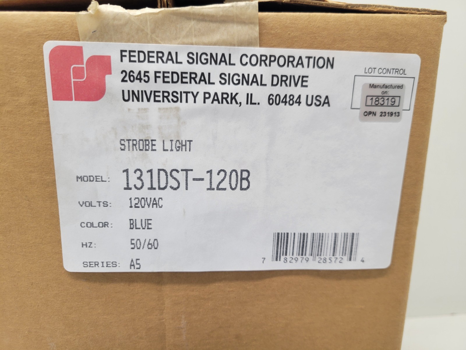 NEW OLD STOCK! FEDERAL SIGNAL 120VAC LIGHT 131DST-120B