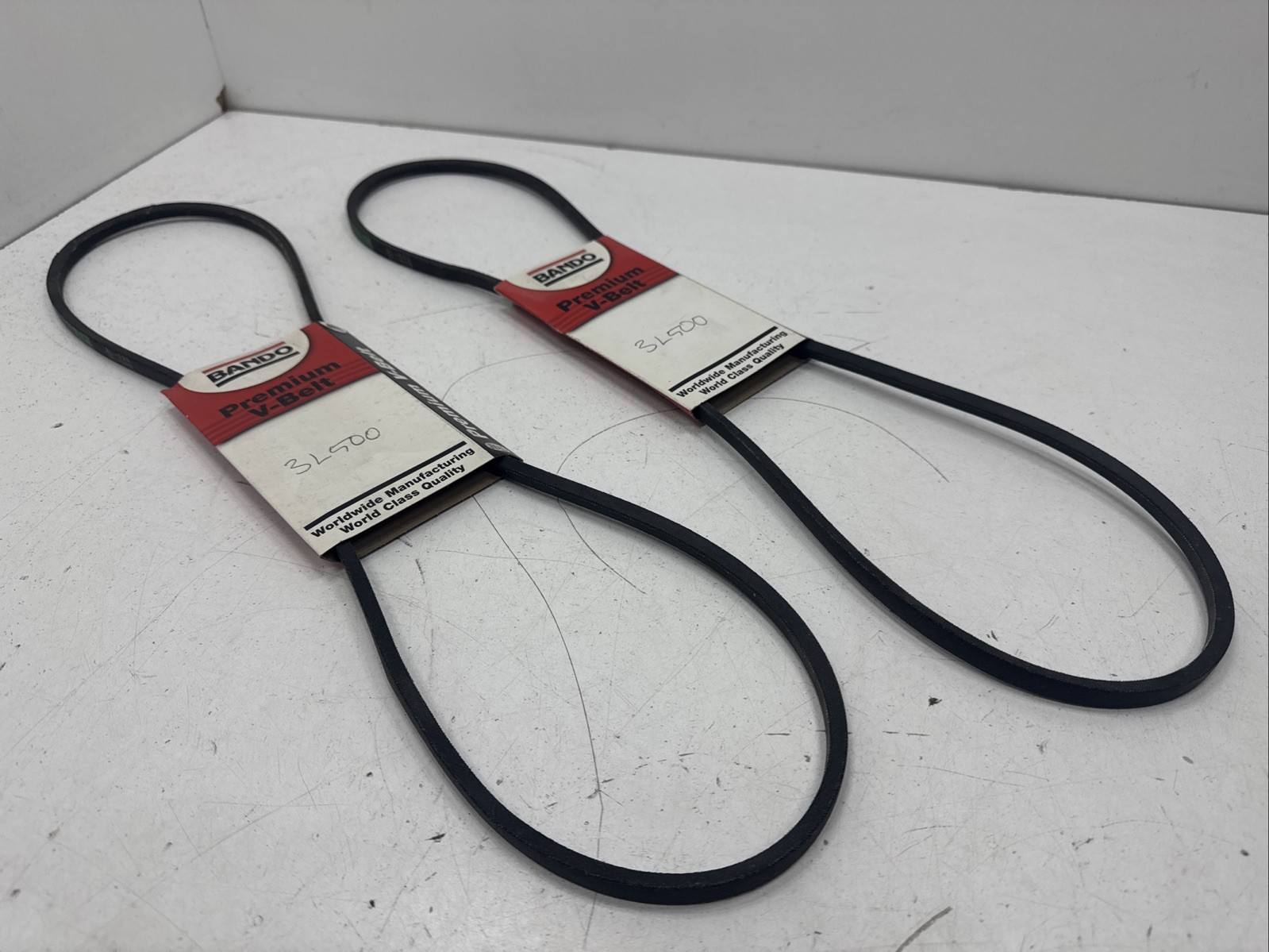 (Qty.2) Bando Duraflex GL 3L500 , 3L-500 , 3L 500 , Standard V-belt
