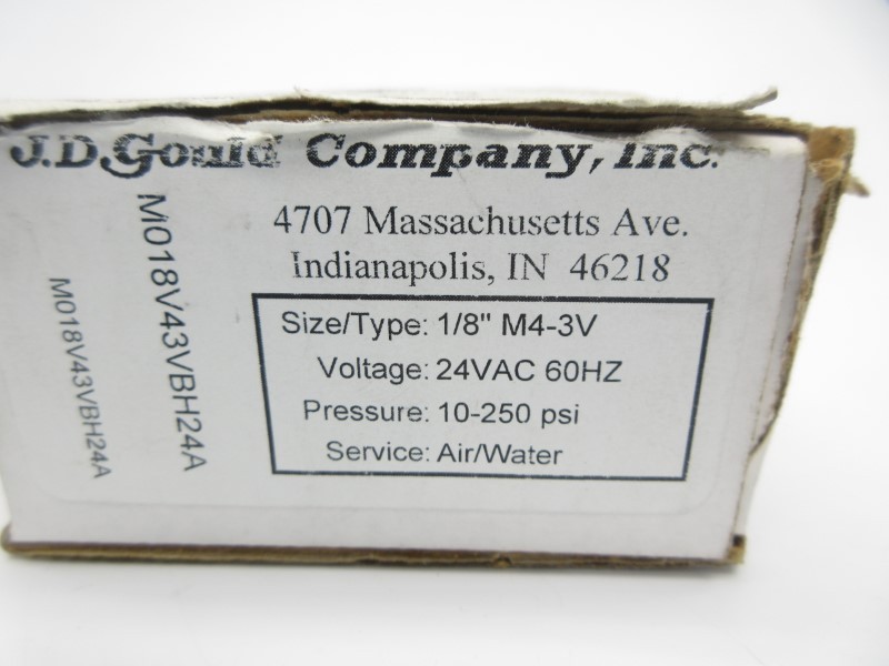 J.D GOULD M4-3V 24VAC 10-250PSI 1/8″ NSMP