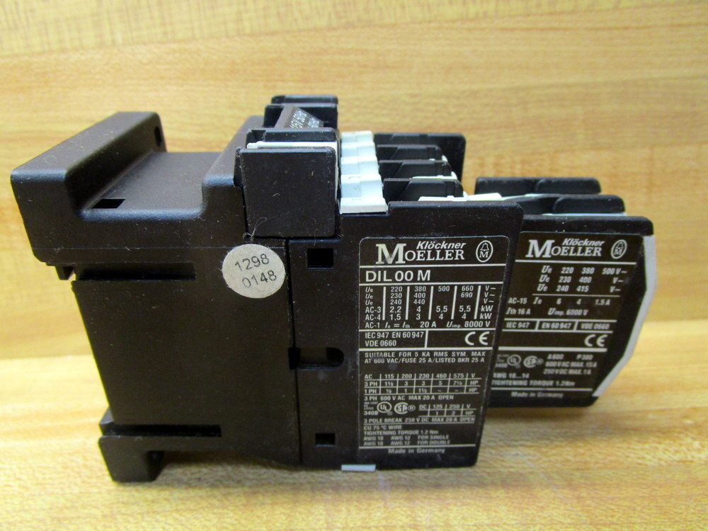 Klockner/Moeller DIL00 M Contactor DIL00M Coil: 415V 50Hz