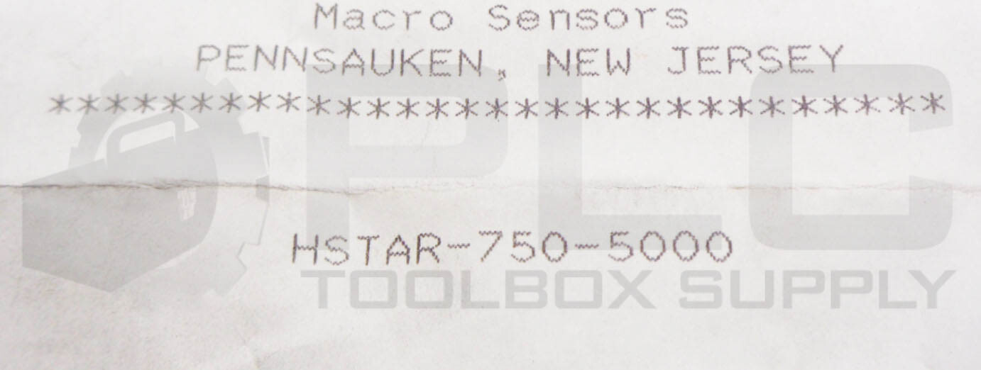 NEW MACRO 750 5000 010 SENSOR LVDT HSTAR-750-5000-010