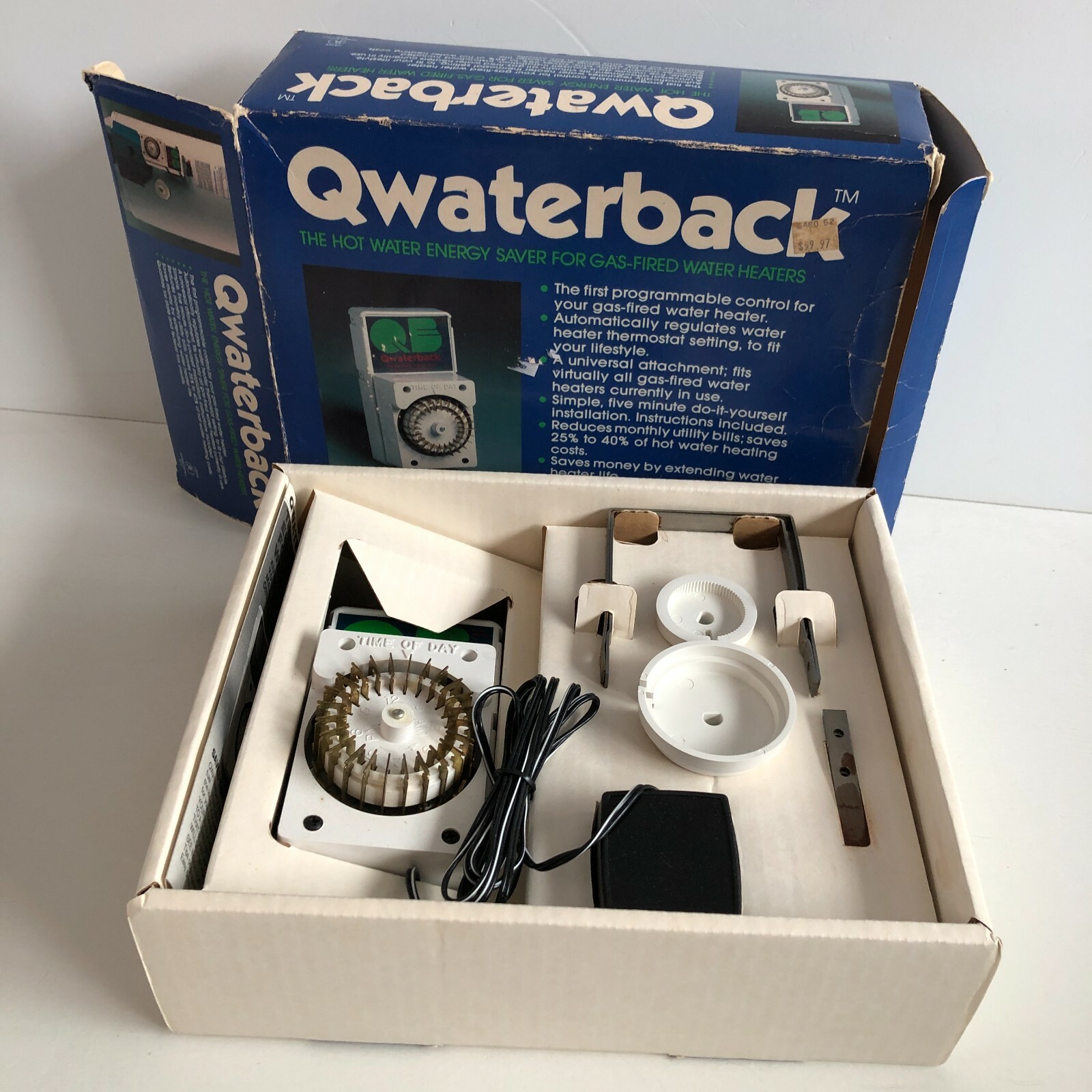 Qwaterback Hot Water Energy Saver For Gass Fired Water Heaters Vintage
