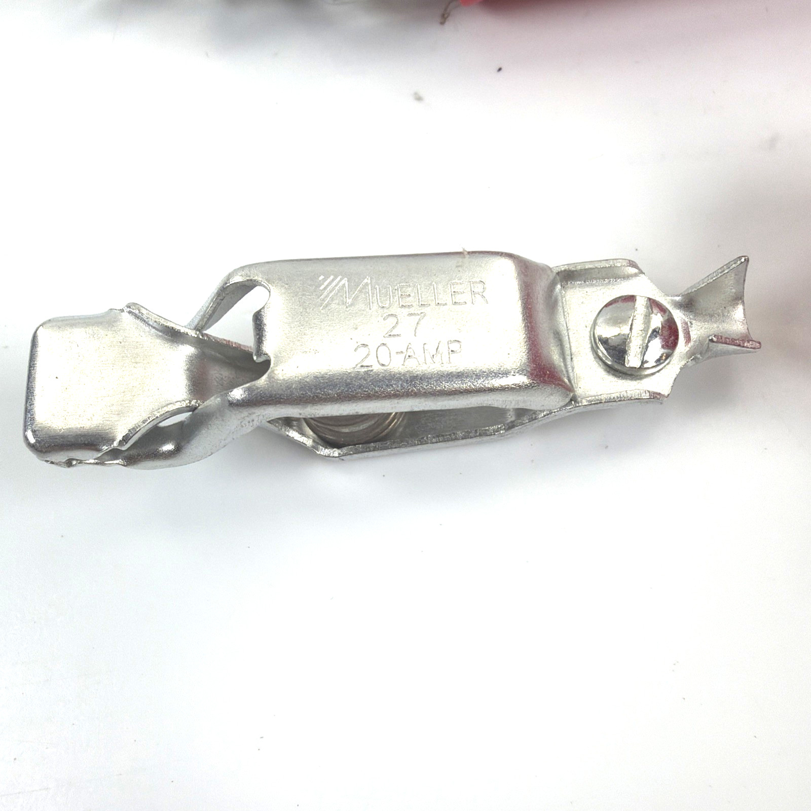 Mueller Electric BU-29-2 (Red) Insulator BU-27 20A Alligator Clip – 4 Sets