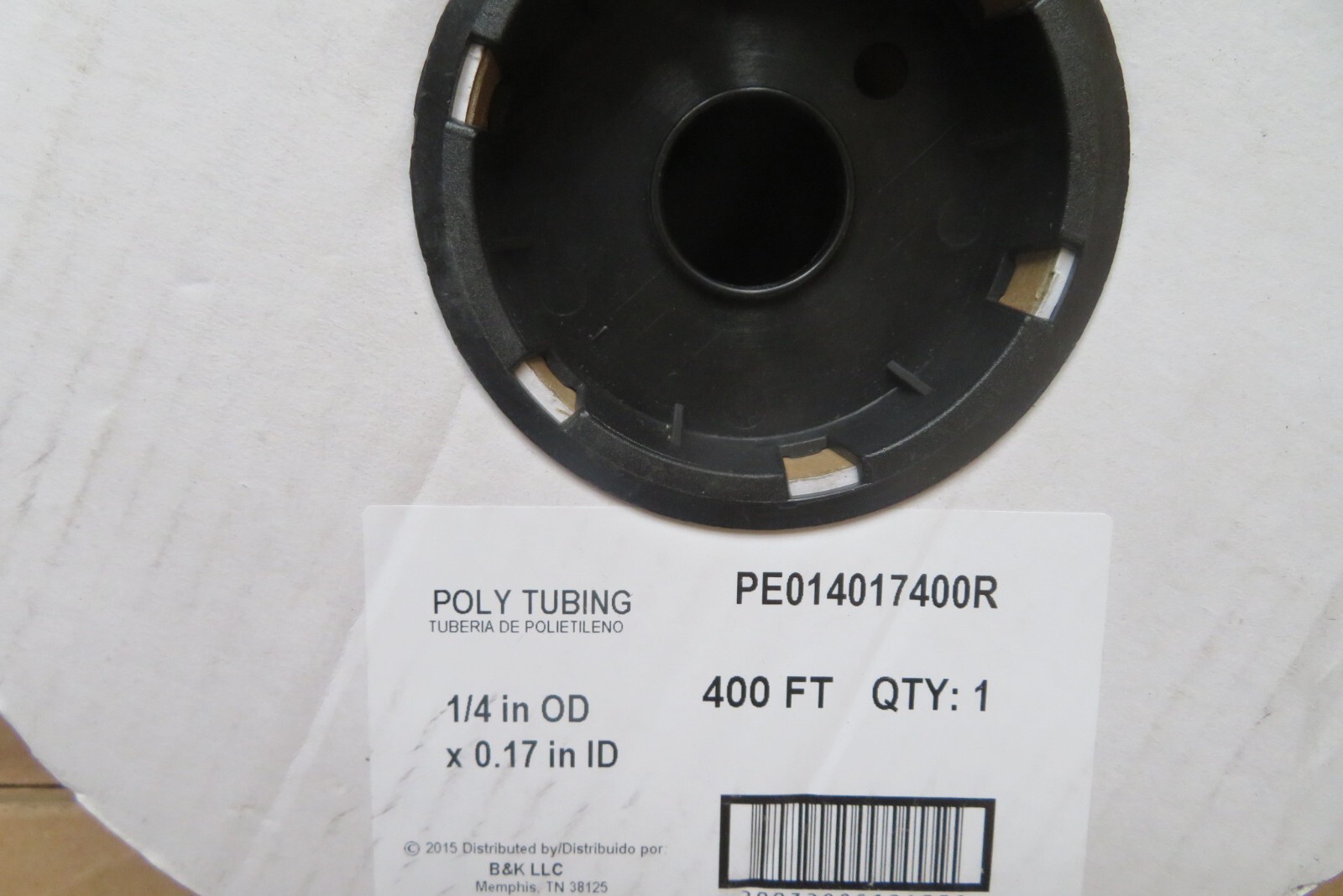 Polyethylene Tubing PE014017400R 0.17 in. Dia. x 1/4 in. Dia. x 400 ft. Long