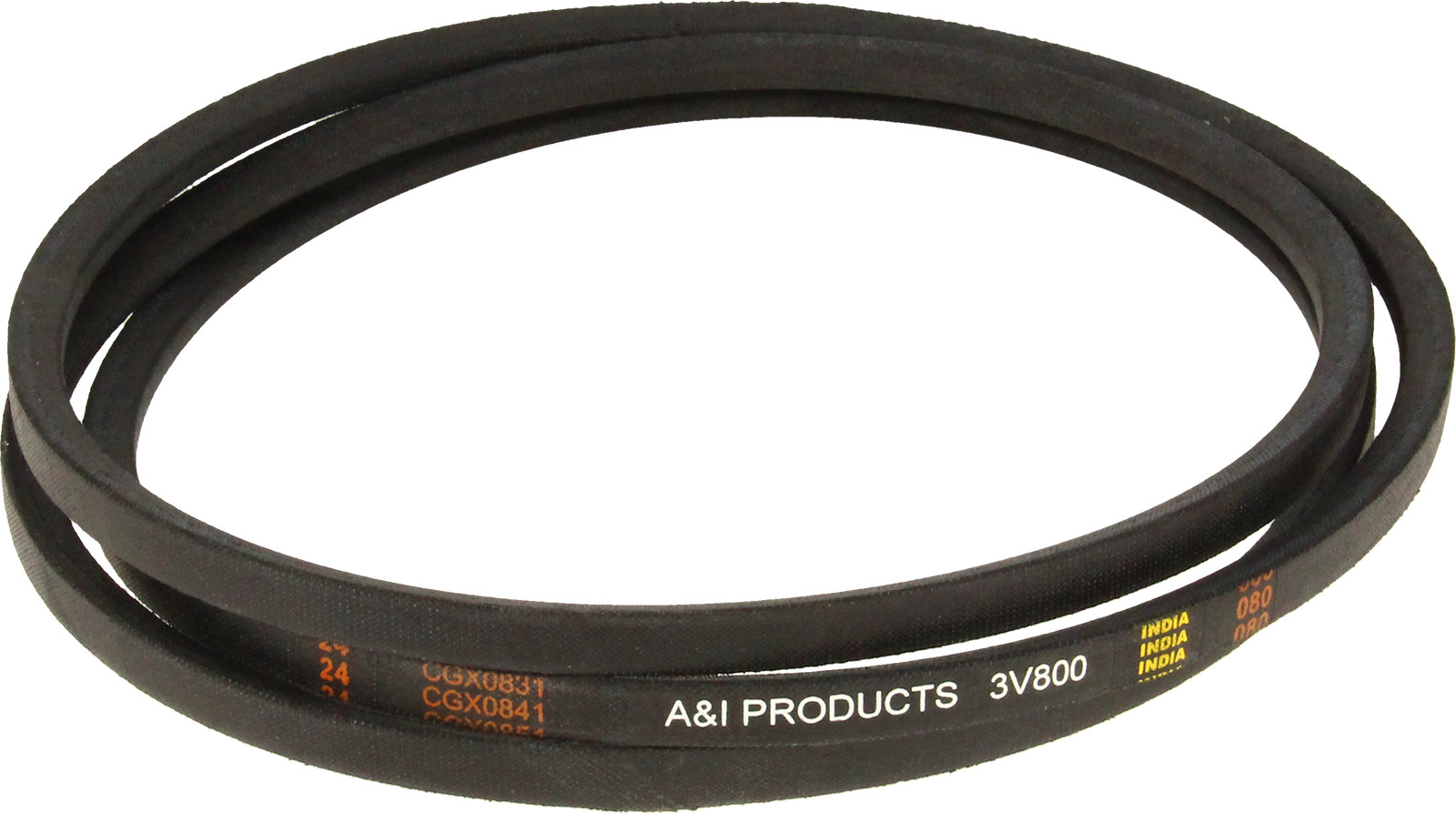 3/8 x 80 Black Polyester Cord V-Belt 3V800