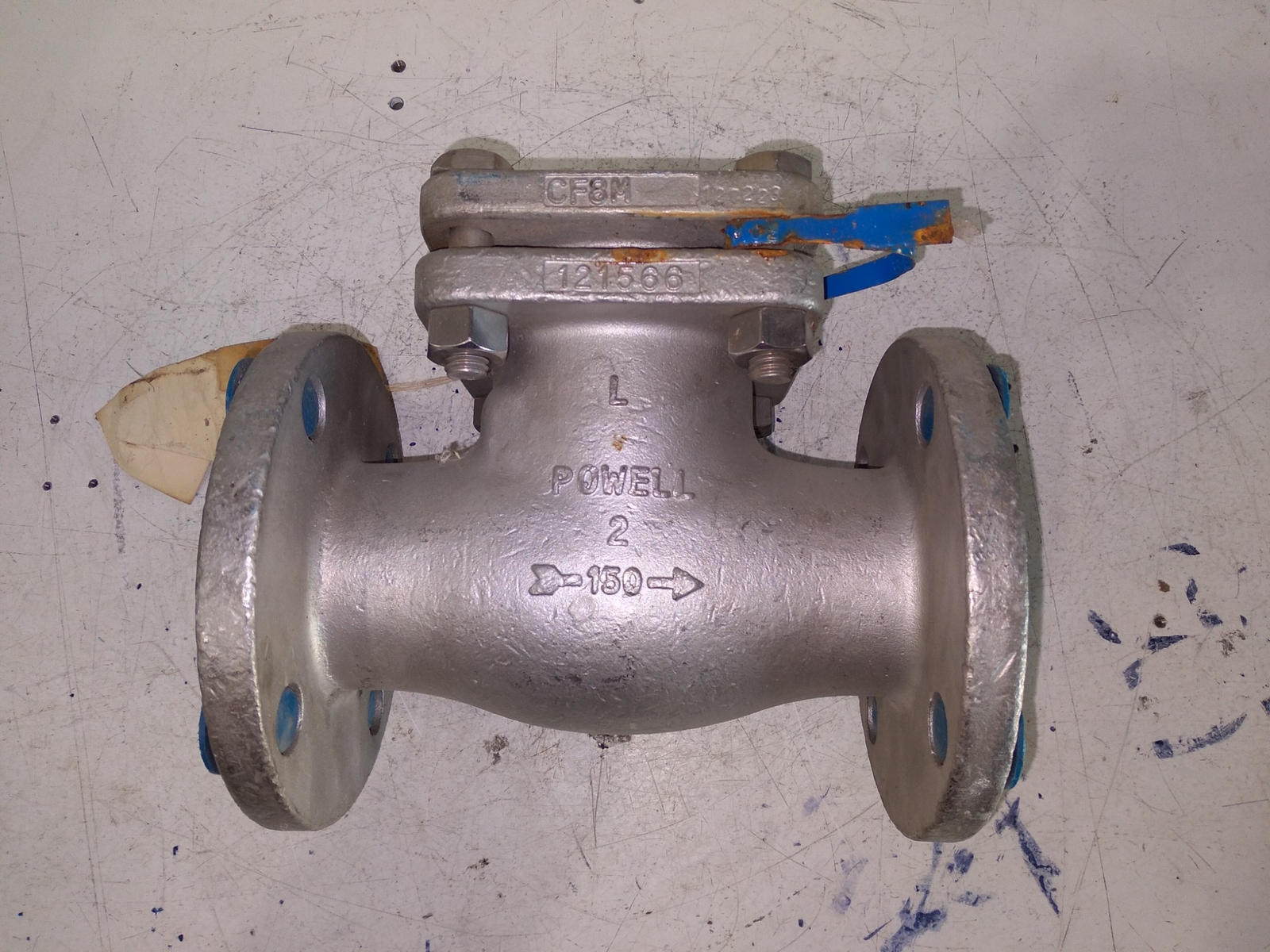 WM.POWELL B16.34 T316 275PSIG 121566 2″