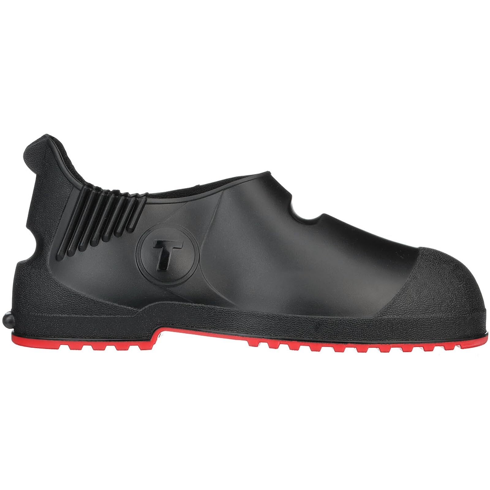 TINGLEY Workbrutes G2 PVC Overshoe 5.5″ Ht. Black Upper Red Sole Cleated Outsole