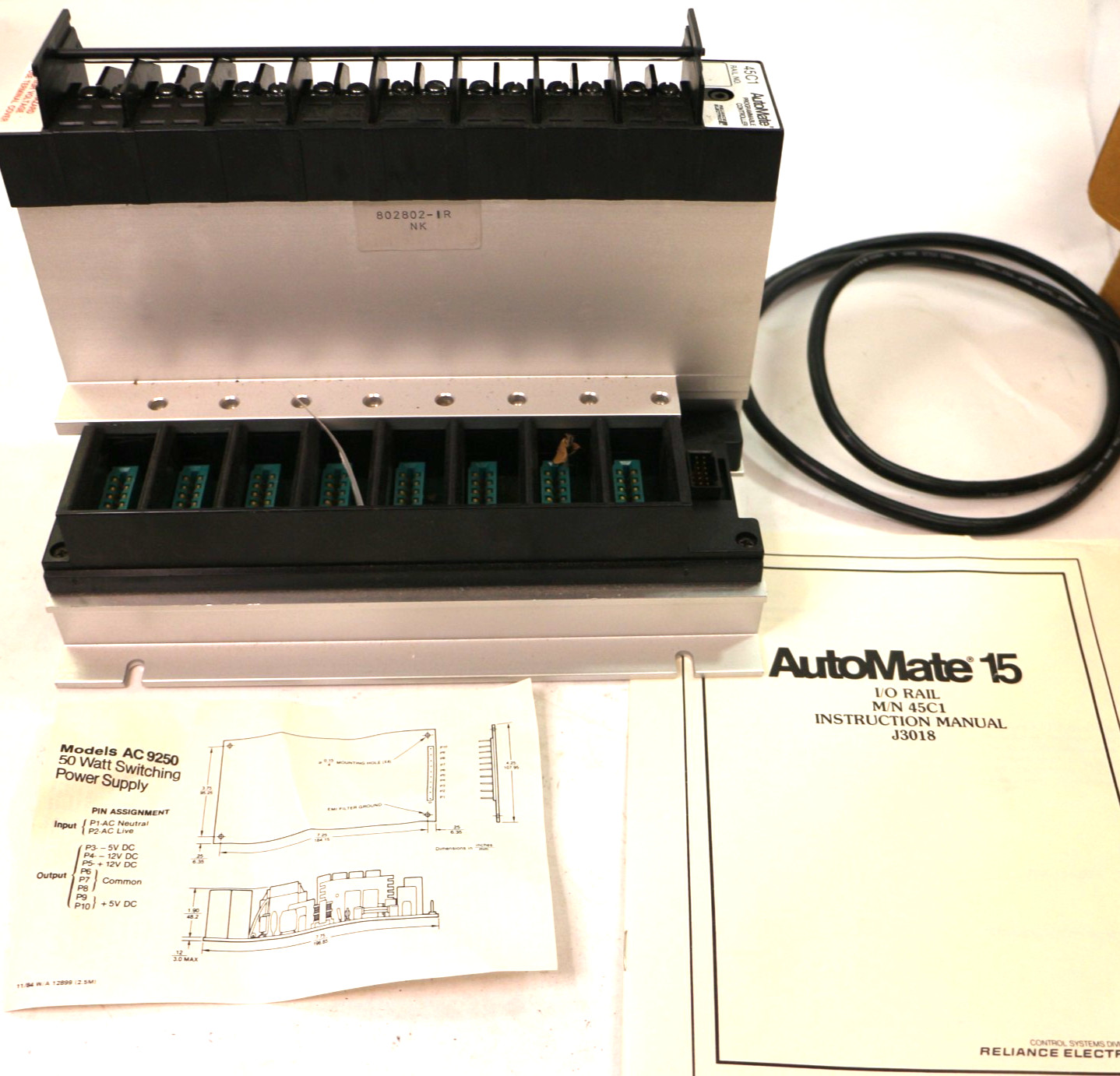 Automate Programmable Controller 45C1 INPUT OUTPUT Rail Mint in Box with Manuals