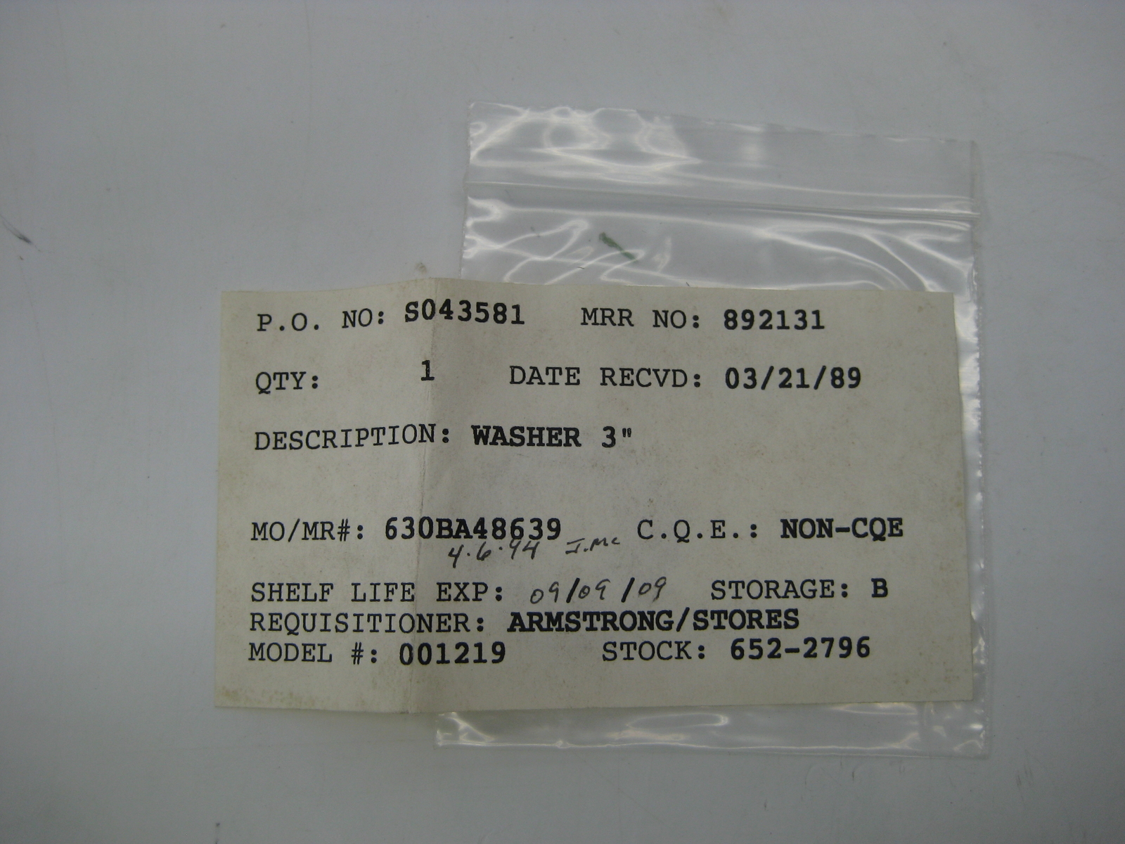 L&N 001219 3″ WASHER NSNP