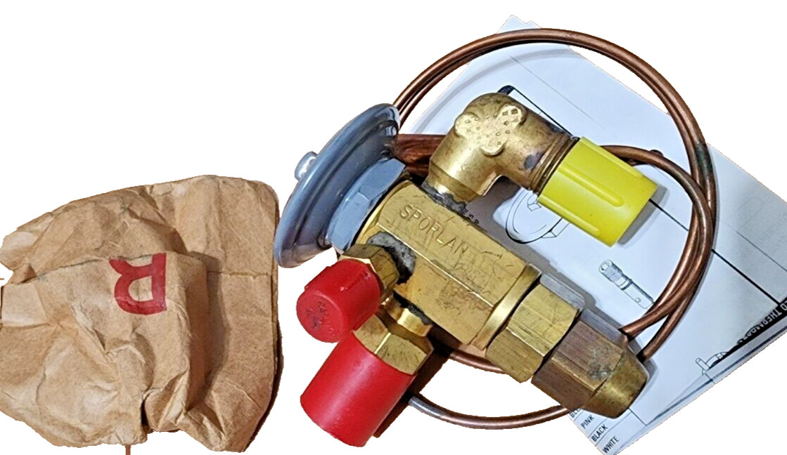 SPORLAN FVE-1/4-C / FVE1/4C EXPANSION VALVE THERMAL 1/4” X 1/2” SAE