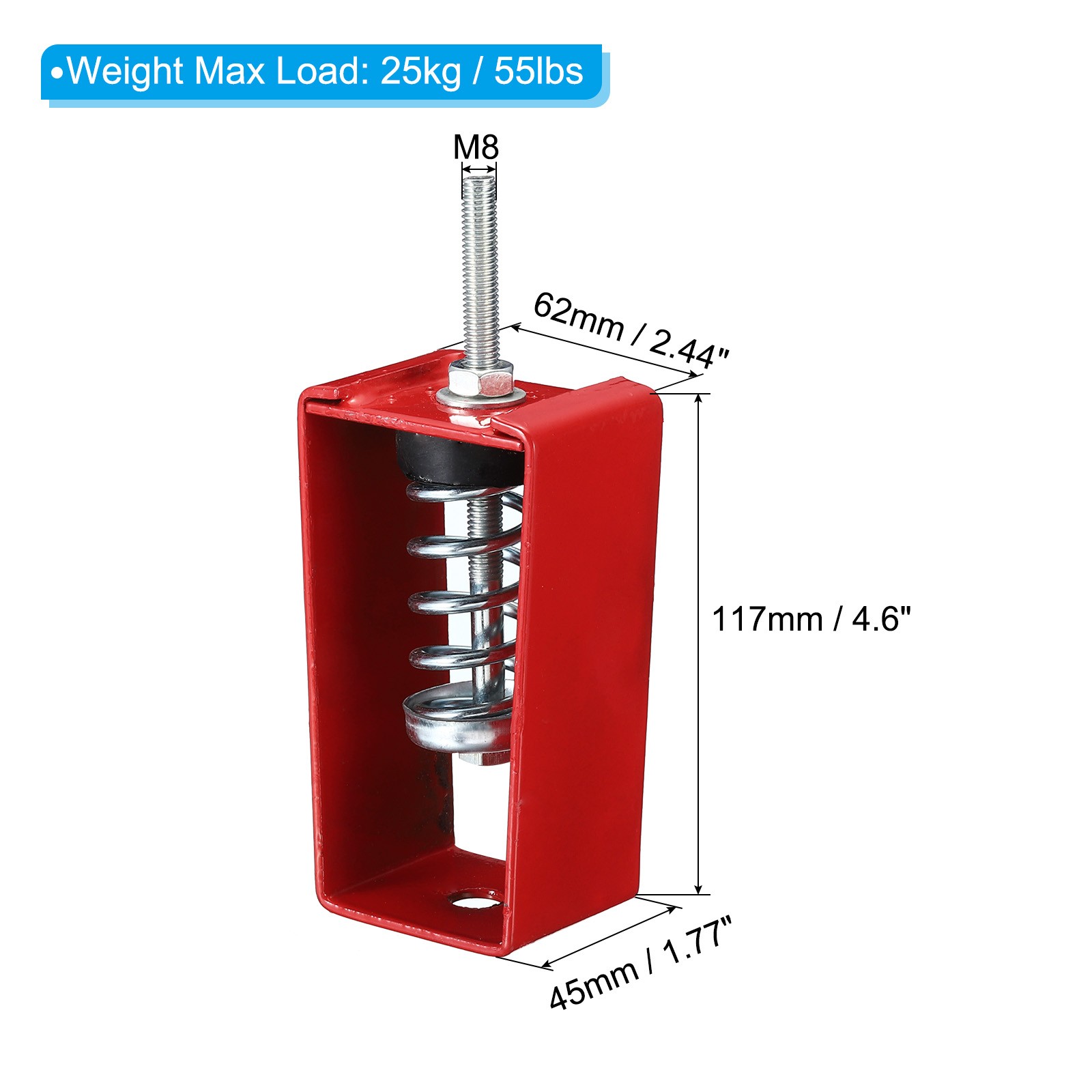 4pc 55lbs Spring Vibration Isolator Shock Absorber Damping Hanger Anti Vibration