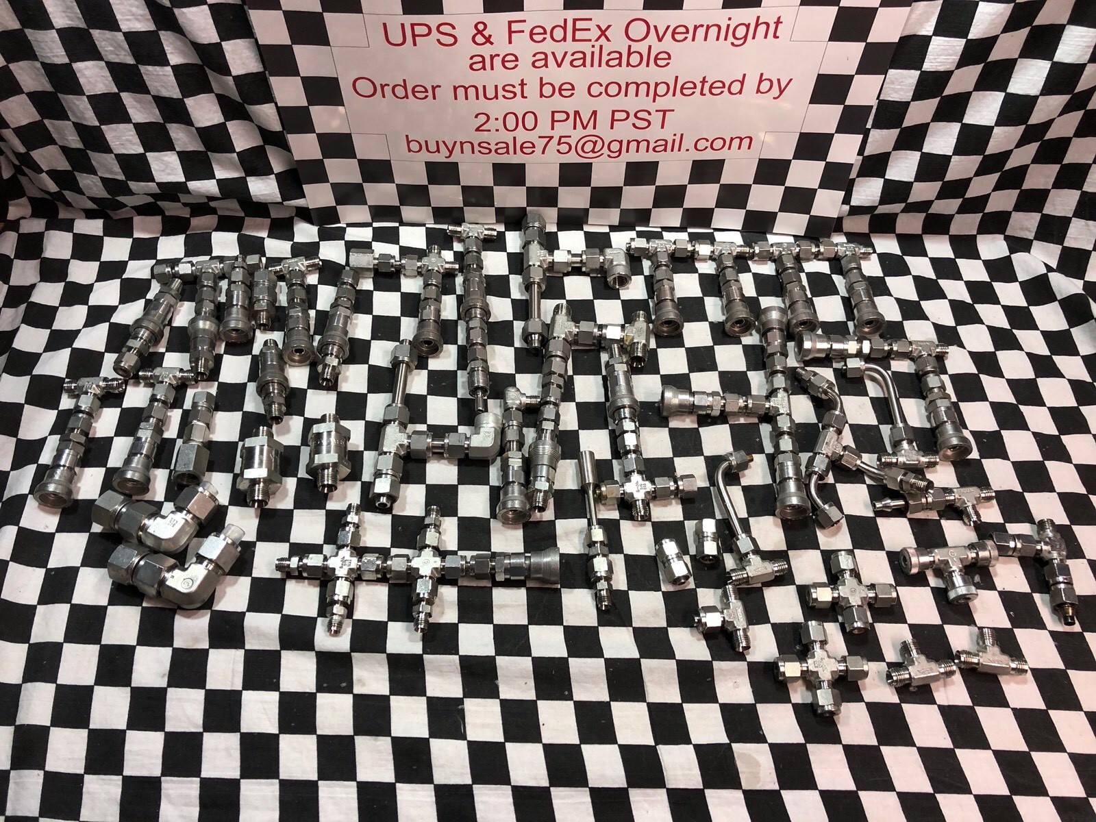 BIG LOT SWAGELOK QUICK CONNECT UNION PORT CROSS TEE ELBOW FILTER SS-QC4-S-400